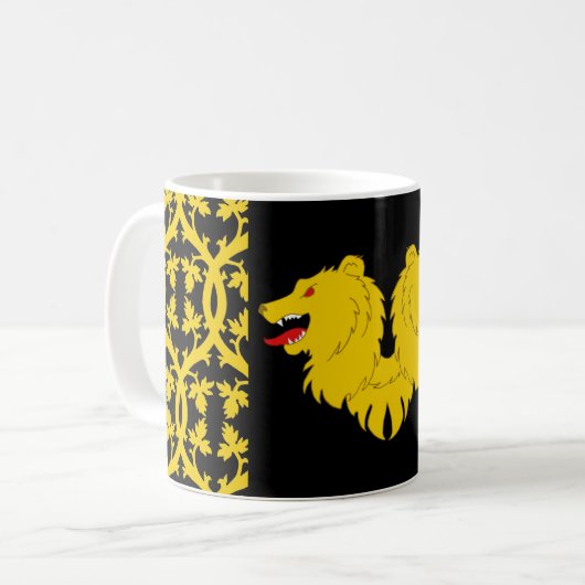 Barony Adiantum Populace Abzeichen Kaffee Tasse (Vorderseite Links)