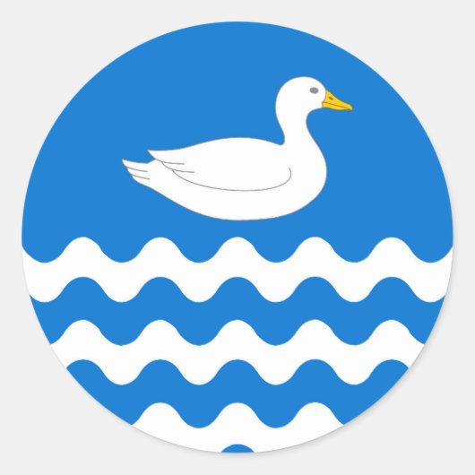 Barony of An Dubhaigeainn Populace Abzeichen Runder Aufkleber (Vorderseite)