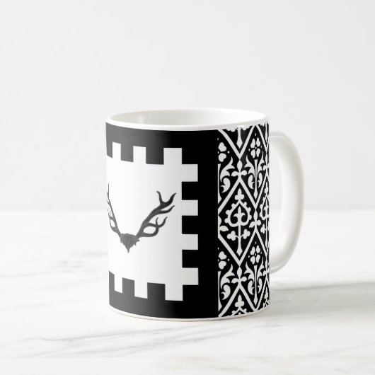 Barony of Buckland Cross Populace Abzeichen Kaffeetasse (VorderseiteRechts)