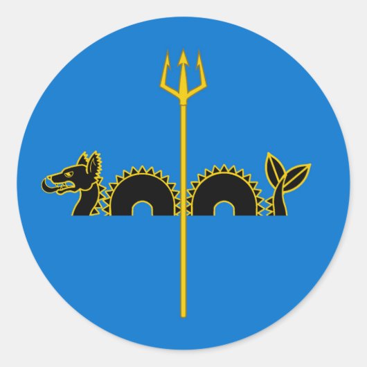 Barony of Calafia Populace Abzeichen Runder Aufkleber (Vorderseite)