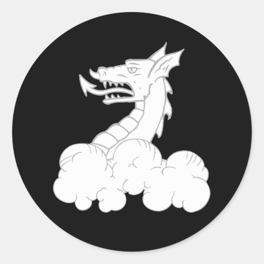 Barony of Dragon's Mist Populace Abzeichen Runder Aufkleber (Vorderseite)