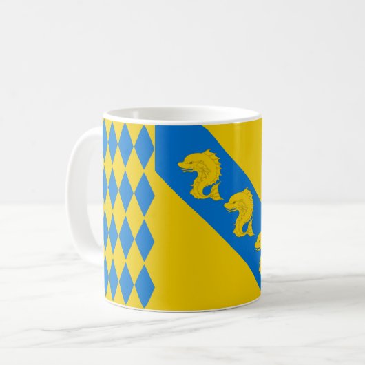 Barony of Kraé Glas Populace Abzeichen Kaffeetasse (Vorderseite Links)