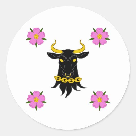 Barony of Montengarde Populace Abzeichen Runder Aufkleber (Vorderseite)
