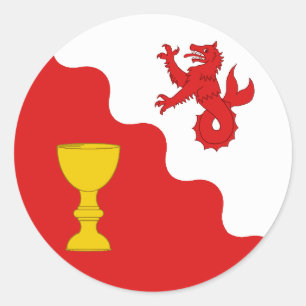 Barony of Rising Waters Populace Abzeichen Runder Aufkleber