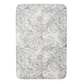 Baroque Acanthus Leaf Gray Badematte (Vorderseite Vertikal)