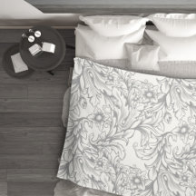 Baroque Acanthus Leaf Gray