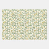 Baroque Acanthus Leaf und Blumenmuster Geschenkpapier Set (Vorderseite 2)