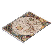 Baroque Americas Karte Notizblock (Linke Seite)