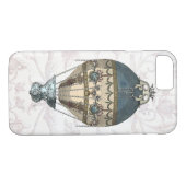 Baroque Balloon Blue & Cream Case-Mate iPhone Hülle (Rückseite (Horizontal))