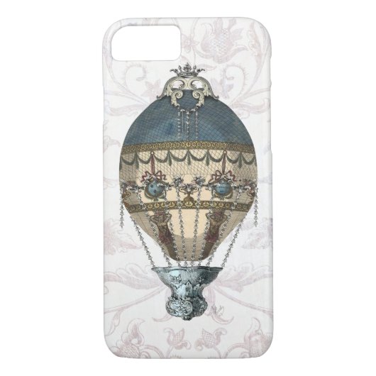 Baroque Balloon Blue & Cream Case-Mate iPhone Hülle (Rückseite)