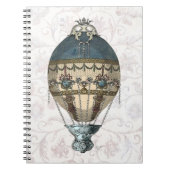 Baroque Balloon Blue & Cream Notizblock (Vorderseite)