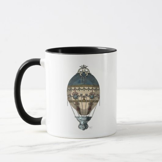 Baroque Balloon Blue & Cream Tasse (Links)