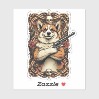 Baroque Bark: The Gentleman Outlaw Aufkleber