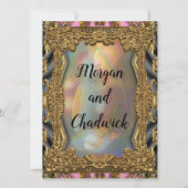 Baroque Barnetcue Formal Einladung zur Hochzeit (Rückseite)