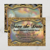 Baroque Barnetcue Formales Save the Date Postkarte (Vorne/Hinten)