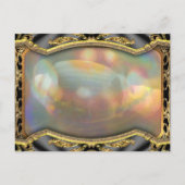 Baroque Barnetcue Formales Save the Date Postkarte (Rückseite)