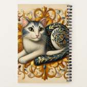 Baroque Cat Reverie Notizblock (Rückseite)