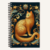 Baroque Cat Reverie Notizblock (Vorderseite)