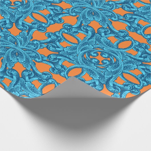Baroque Dandy Wrapping Paper Geschenkpapier (Ecke)