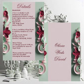 Baroque Elegance Blumenmotive Acanthus Wirbel Begleitkarte