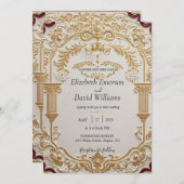 Baroque Elegance Einladung (Vorne/Hinten)