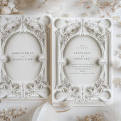 Baroque Elegance Einladung zum Hochzeitsrahmen