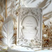 Baroque Elegance Einladung zum Hochzeitsrahmen