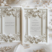 Baroque Elegance Einladung zum Hochzeitsrahmen