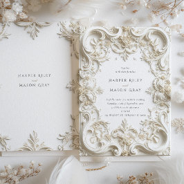 Baroque Elegance Einladung zum Hochzeitsrahmen