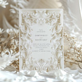 Baroque Elegance Einladung zum Hochzeitsrahmen