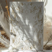 Baroque Elegance Einladung zum Hochzeitsrahmen