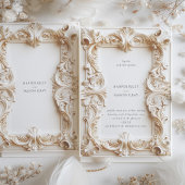 Baroque Elegance Einladung zum Hochzeitsrahmen
