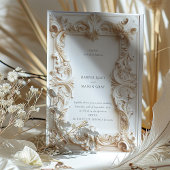 Baroque Elegance Einladung zum Hochzeitsrahmen