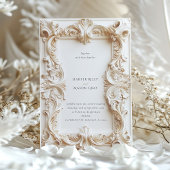 Baroque Elegance Einladung zum Hochzeitsrahmen