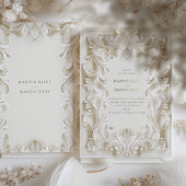 Baroque Elegance Einladung zum Hochzeitsrahmen