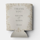 Baroque Elegant Classic Wedding Beer Dosenkühler (Rückseite)