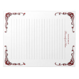 Baroque Elegante Lined Notizblock