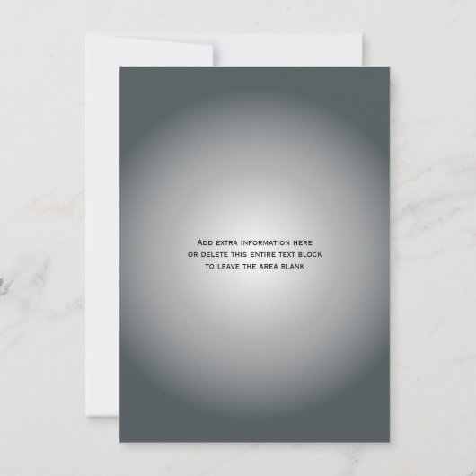 Baroque Elegante Silver Corporate Holiday Party Einladung (Rückseite)