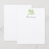 Baroque Flat Notecard Mitteilungskarte (Vorne/Hinten)