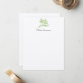 Baroque Flat Notecard Mitteilungskarte (Vorderseite/Rückseite Beispiel)