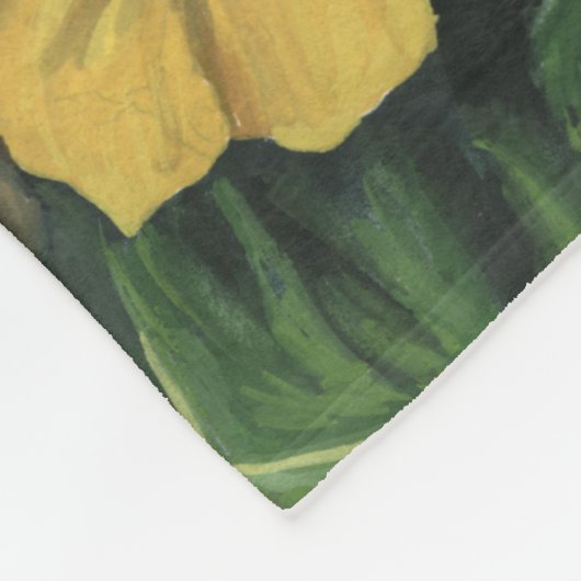 Baroque Floral - Bouquet Fleecedecke (Ecke)