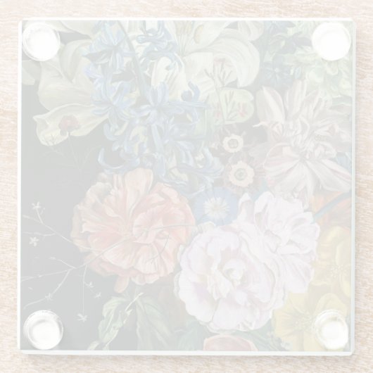 Baroque Floral - Bouquet Glasuntersetzer (Rückseite)