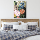 Baroque Floral - Bouquet Leinwanddruck (Insitu (Schlafzimmer))