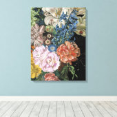 Baroque Floral - Bouquet Leinwanddruck (Insitu (Holzboden))