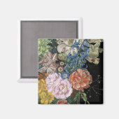 Baroque Floral - Bouquet Magnet (Vorderseite/Rückseite)