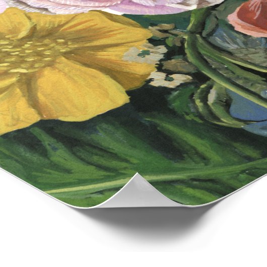 Baroque Floral - Bouquet Poster (Ecke)