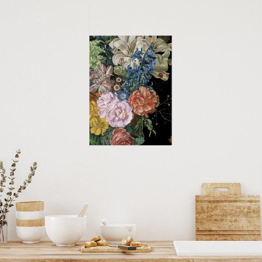Baroque Floral - Bouquet Poster (Küche)