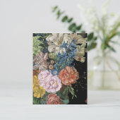 Baroque Floral - Bouquet Postkarte (Stehend Vorderseite)