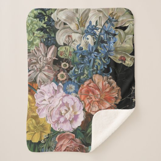 Baroque Floral - Bouquet Sherpadecke (Vorderseite)