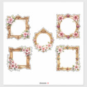 Baroque Floral Frame Sticker Sheet (Blatt)